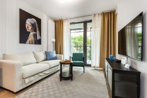 Studio PEARL z balkonem – Apartmore Scala, Gdańsk