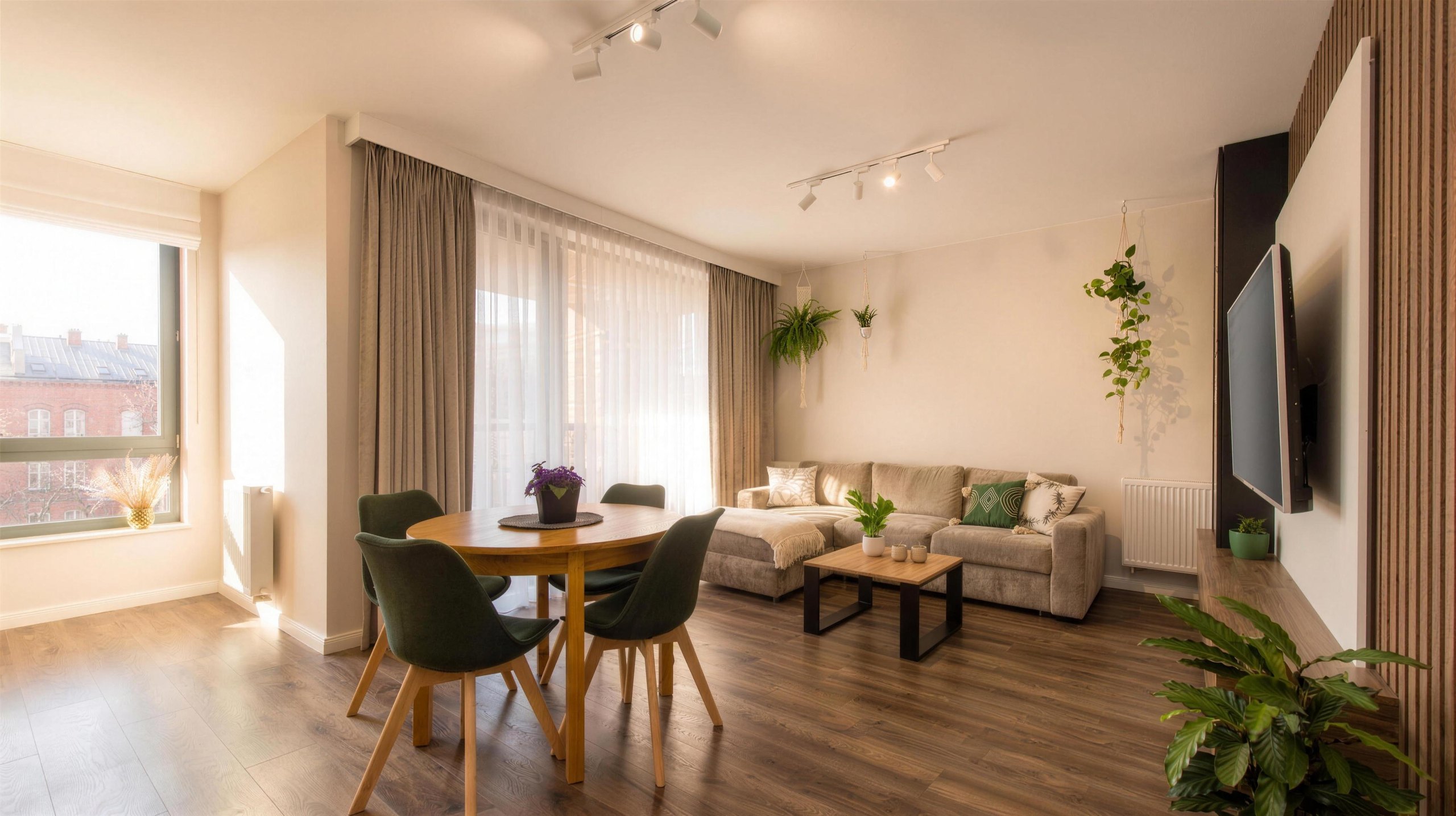 Das Interieur einer Mietwohnung in Danzig
